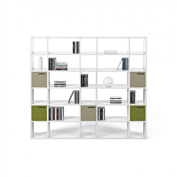Araeya Wide Geometric Bookcase & Reviews AllModern